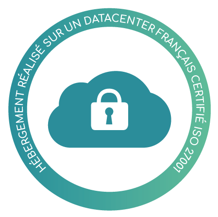 Hébergement de vos données en France, au sein d'un Datacenter certifié ISO 27001